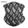 Leopard Swirl Print Dust Proof Anti UV Breathable Neck Gaiter Bandana Headband