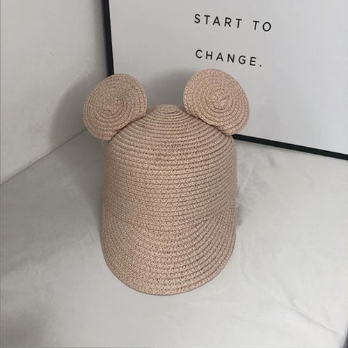 Cute Cartoon Child Straw Hat Baby Sun Visor Kids Panama Summer Beach Fedora Hat