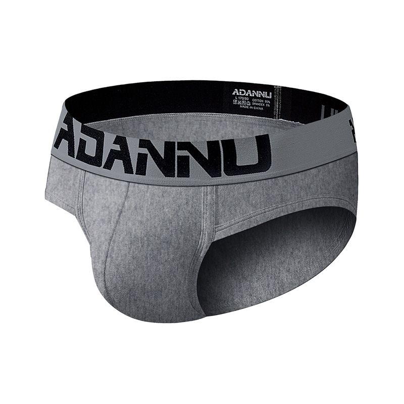 CMENIN (1 Pieces) ADANNU Sport Cotton Underwear Men Jockstrap Briefs U Convex Men Underpants Male Panties Patchwork Mens Innerwear AD127