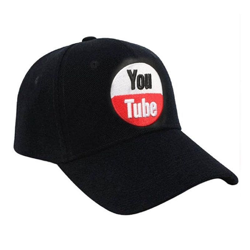 YouTube Twill Sandwich Cap Black