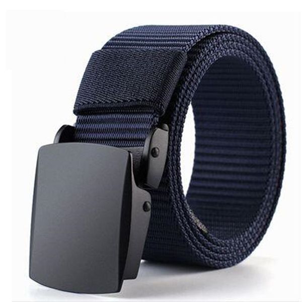 Men and women Sports outdoor canvas belt male automatic buckle young students nylon smooth buckle leisure designer belts