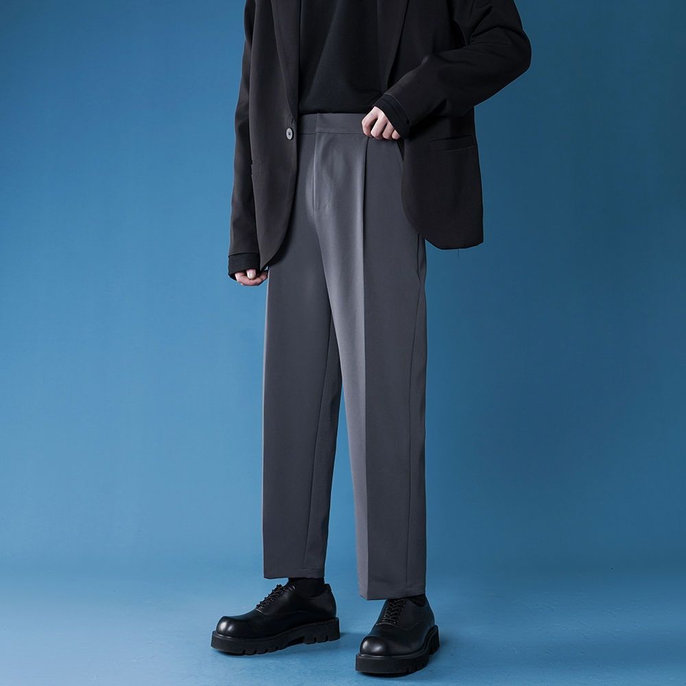 2020 Men's Slim Fit Casual Pants Business Design Cotton Formal High-quality Trousers Social 4 Color Suit Pants Big Size S-3XL