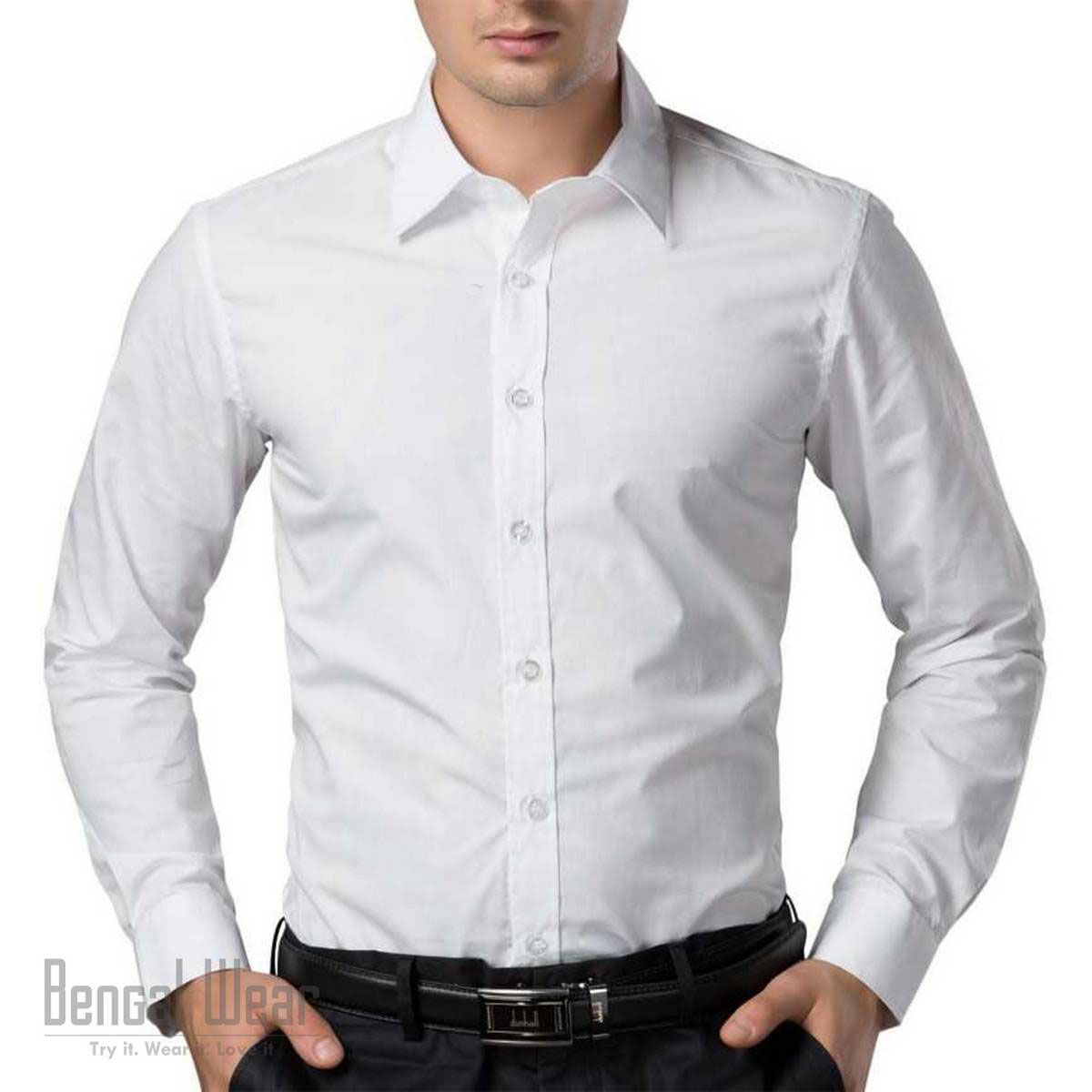 Trendy White Long Sleeve Casual Shirt