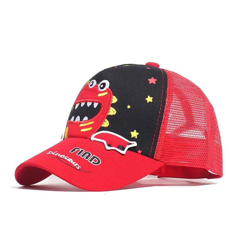 Shark Embroidered Baseball Caps Boy Girl Universal High Quality Outdoor Kids Shade Driver Mesh Sun Hats 2019