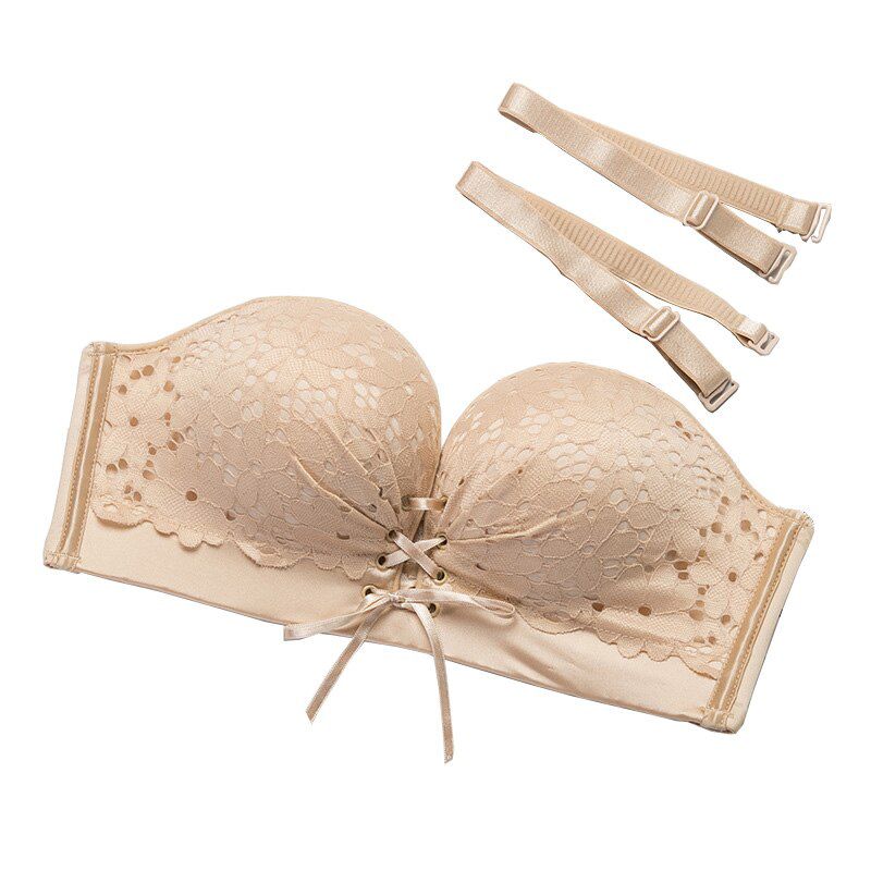Strapless Bra Push Up  Lace Bra Strapless Bralette Lace Bralette Top Invisible Bra Cotton Wire Free BH