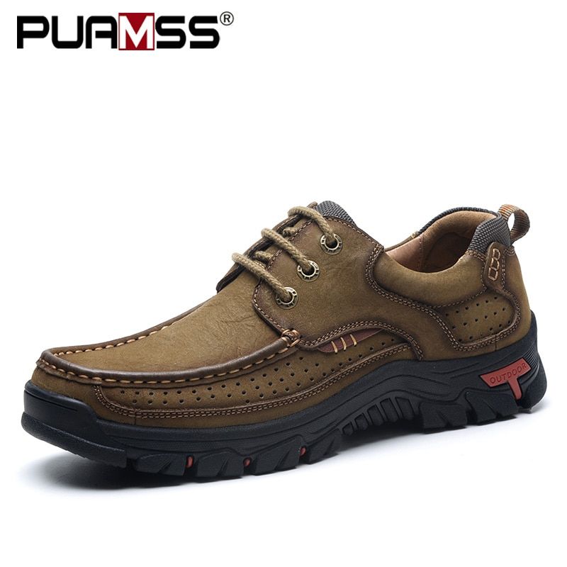 New Men Shoes Leather Men Flats Loafers Outdoor Men Sneakers Male Casual Shoes Plus Size 48
