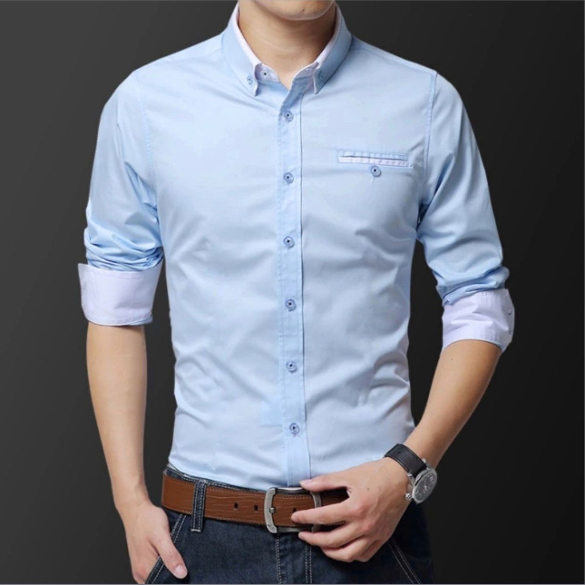 Long Sleeve Casual Shirt For Men - Shirt