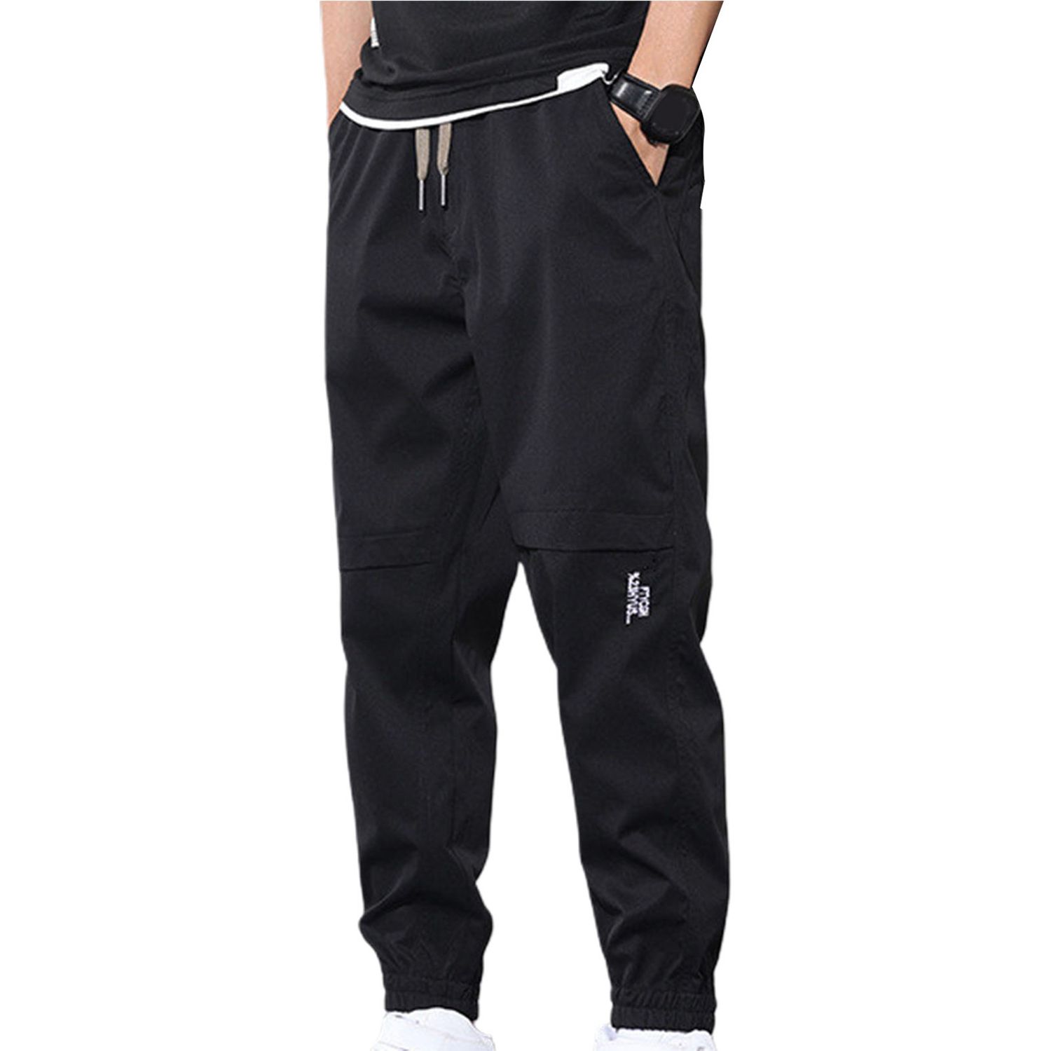 Cargo Pants Solid Color Cool Spg Pants