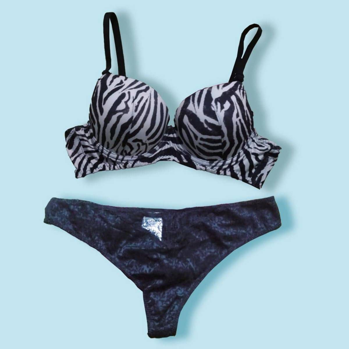 fashionable Synthetic comfortable Bra & Panty Bikini Hot Set for Women print bikini