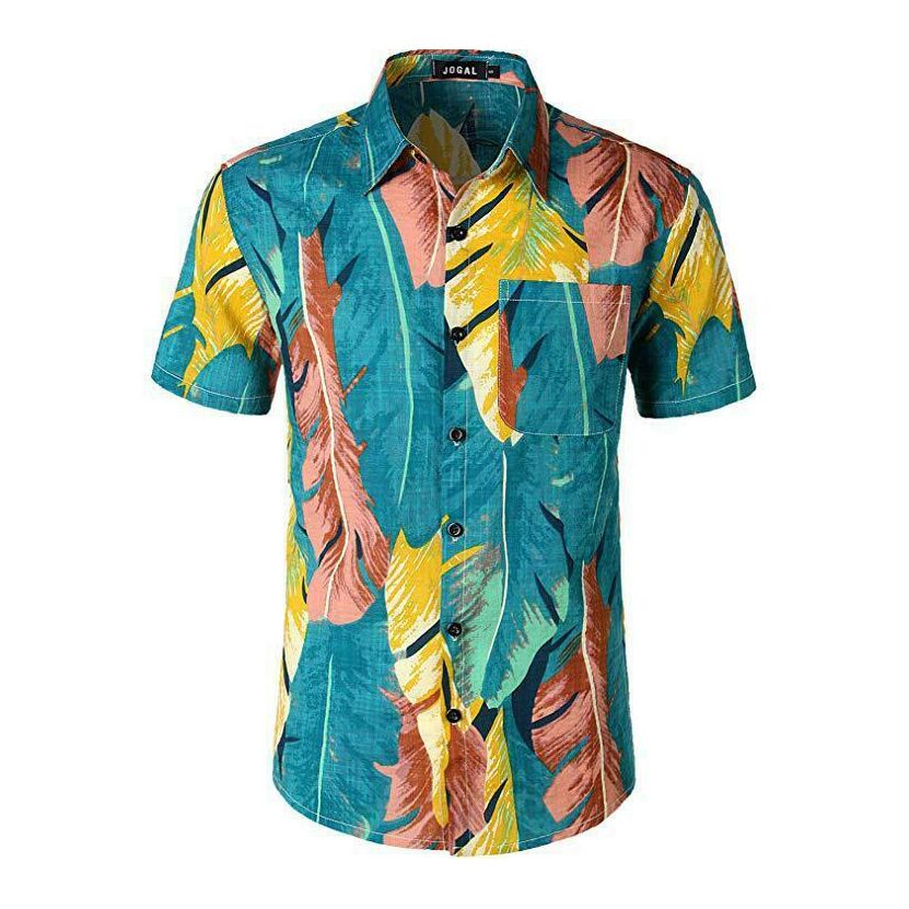 5 Style Men's Hawaiian Beach Shirt Floral Fruit Print Shirts Tops Casual Short Sleeve Summer Holiday Vacation Fashion Plus size