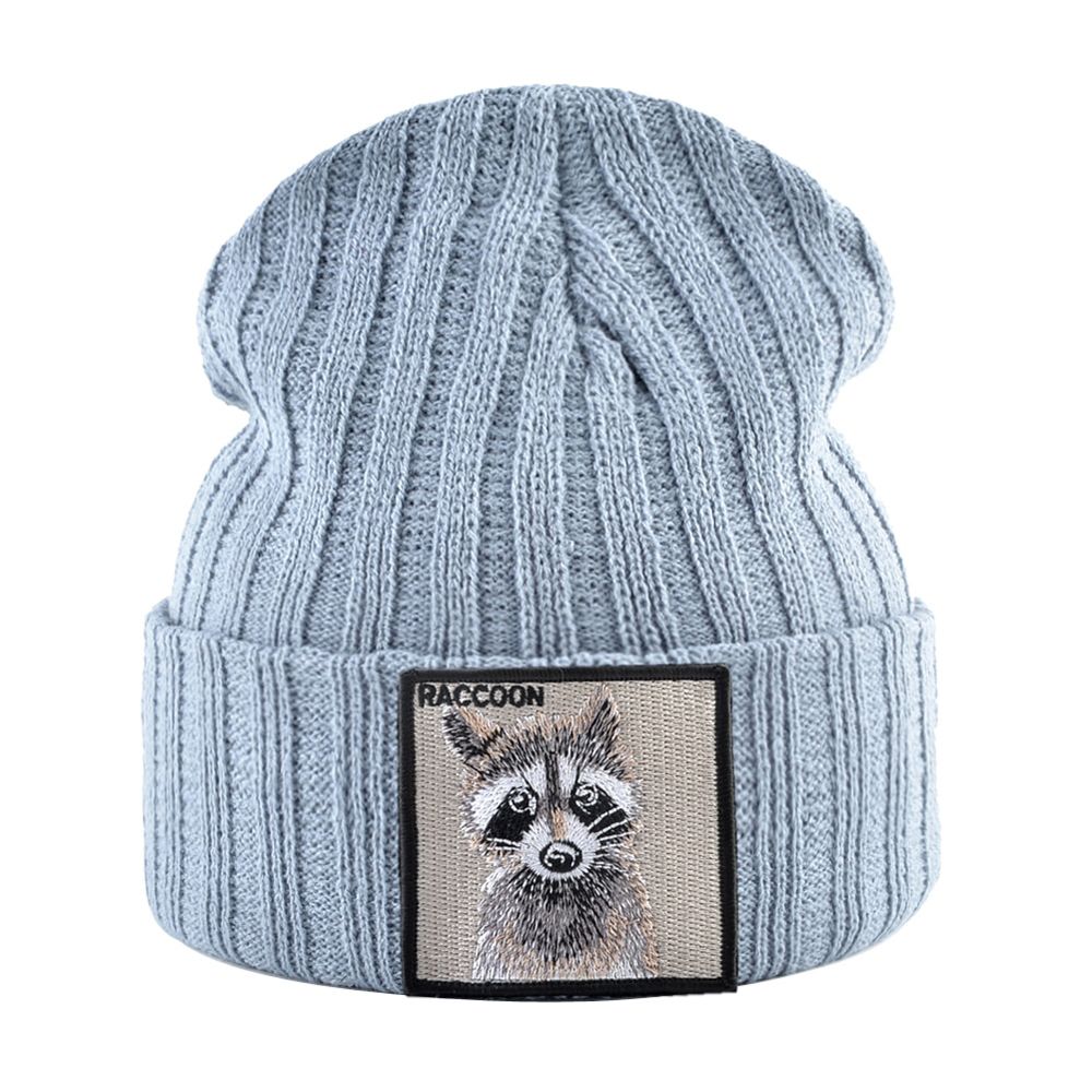 Knitted Beanies Hat Men Women Streetwear Hop Skullies Beanies With Patch Boys Girls Knitting Solid Color Bonnet Hats Cap