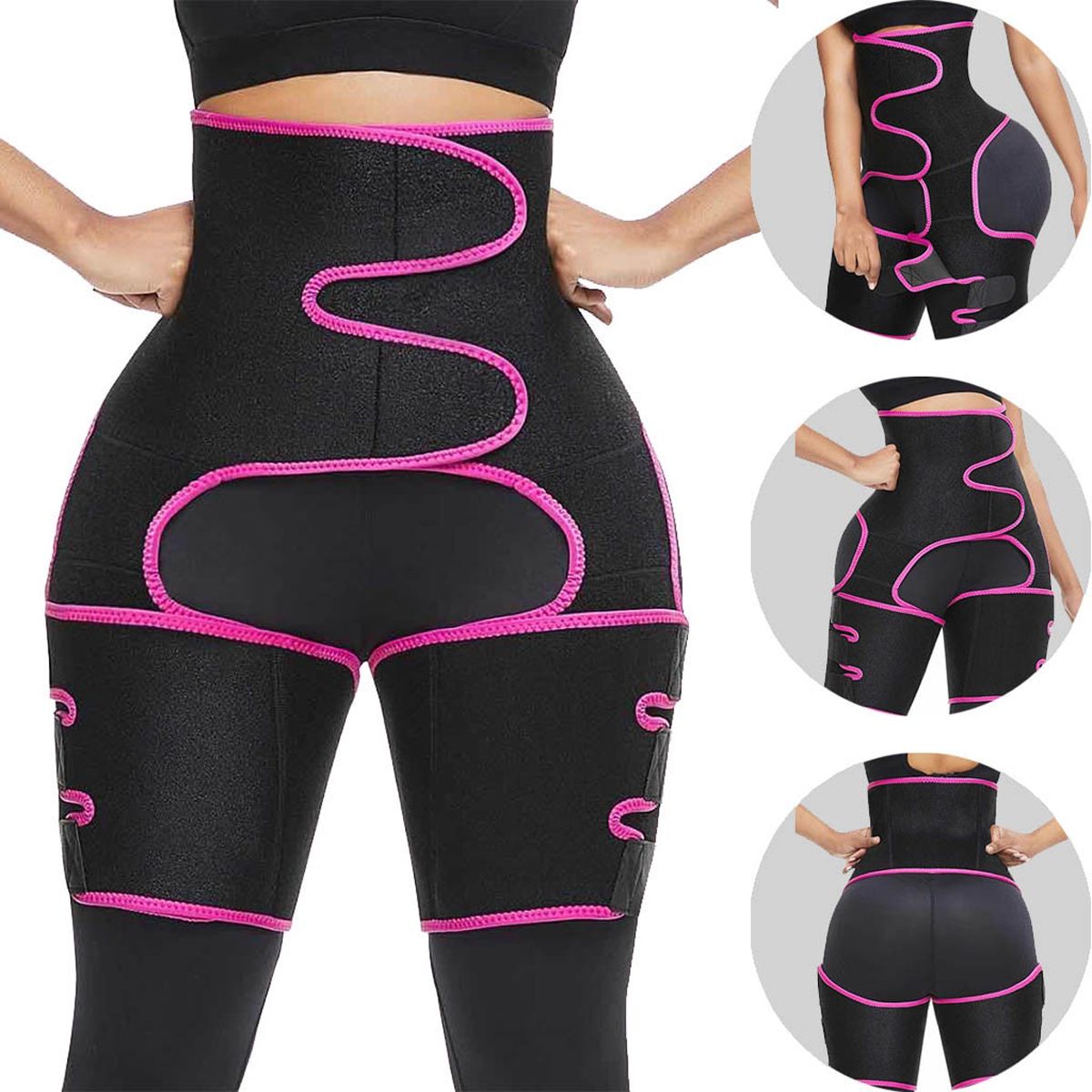Leg Shaper Tightening Slimming Sheath Belt High Waist Thigh Trimmer Women Fitness Corset Sport Body Shaper Vest Shapeware Workou