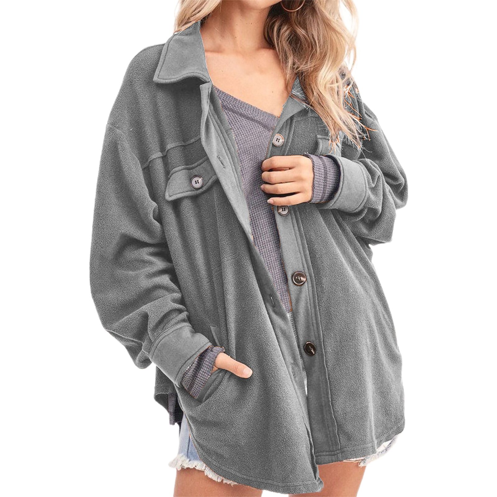Lady Jacket Solid Color Simple Lady Jacket