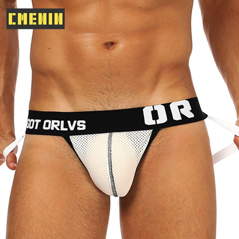 CMENIN 1pcs ORLVS (1 Pieces) Letter Nylon  Men Underwear thongss Mens Jockstrap Fashion thongss And G strings CMENIN 1pcs Low waist Print Innerwear OR139