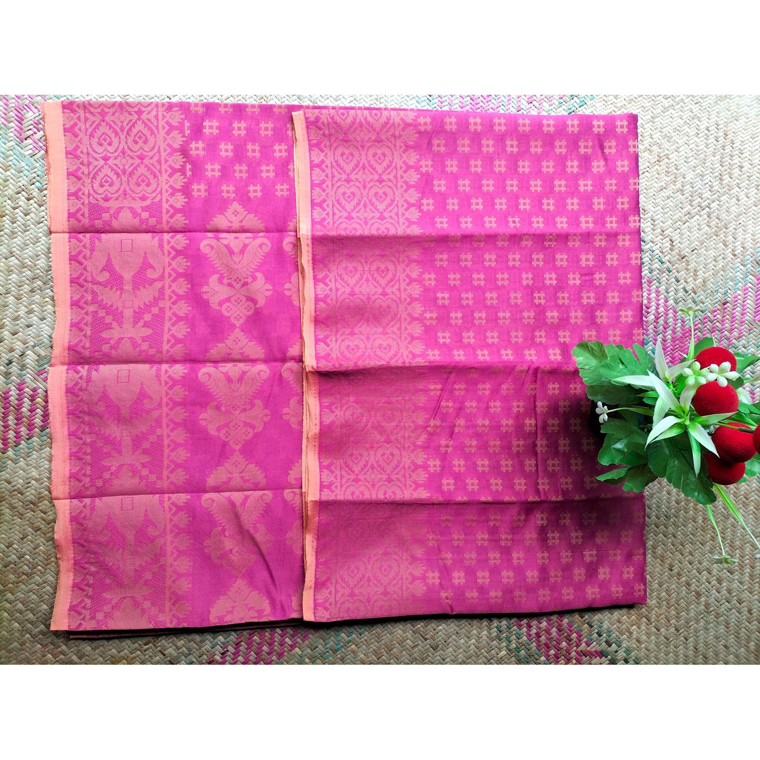 tangail trendy hairloom show Jamdani saree for Women - Sari - Saree - শাড়ি