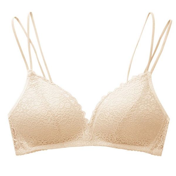 GUMPRUN Seamless  Lace Bras For Women Wireless Push Up Bra Comfort Soft White Black Undearwear Bralette Ladies  Lingerie