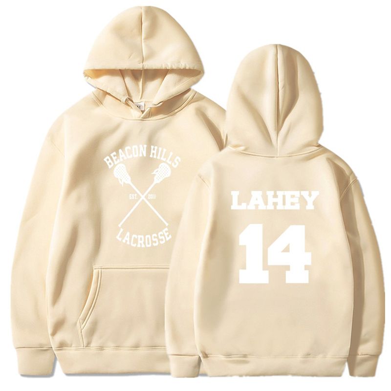 Teen Wolf Hoodie Men McCall 11 Lacrosse Stilinski 24 Lahey 14 Print Pullover Mens Hoodies Red Hood Sweatshirts Women Anime Hoodi