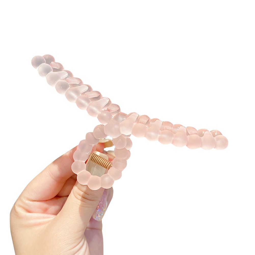 Yfashion Hair  Clip Sweet Solid Color Boat Style Non-slip Large Clip Hair Accessory color