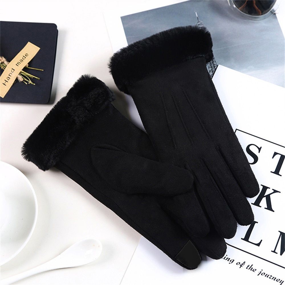 Women Winter Gloves Warm Touch Screen Women's  Gloves Full Finger Mittens Glove Driving Windproof Gants Hivers Femme Guantes