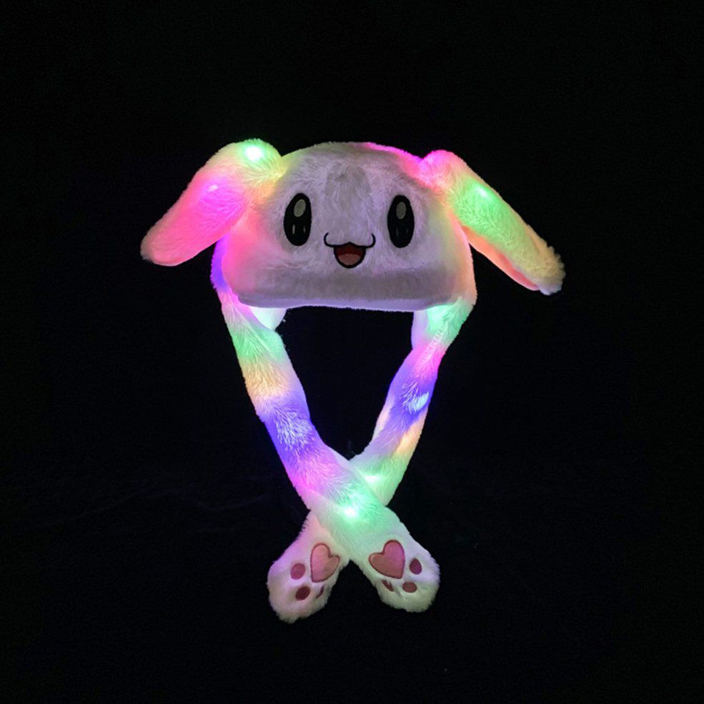 Spring And Autumn Plush Cartoon Hat Creative Ear  Shiny Hat