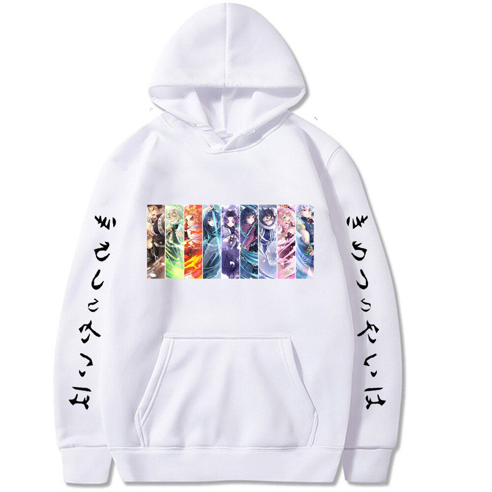 fashion Demon Slayer Hoodies Streetwear Demon Slayer pullover Sweatshirt Men Fashion autumn winter  Hop hoodie pullover