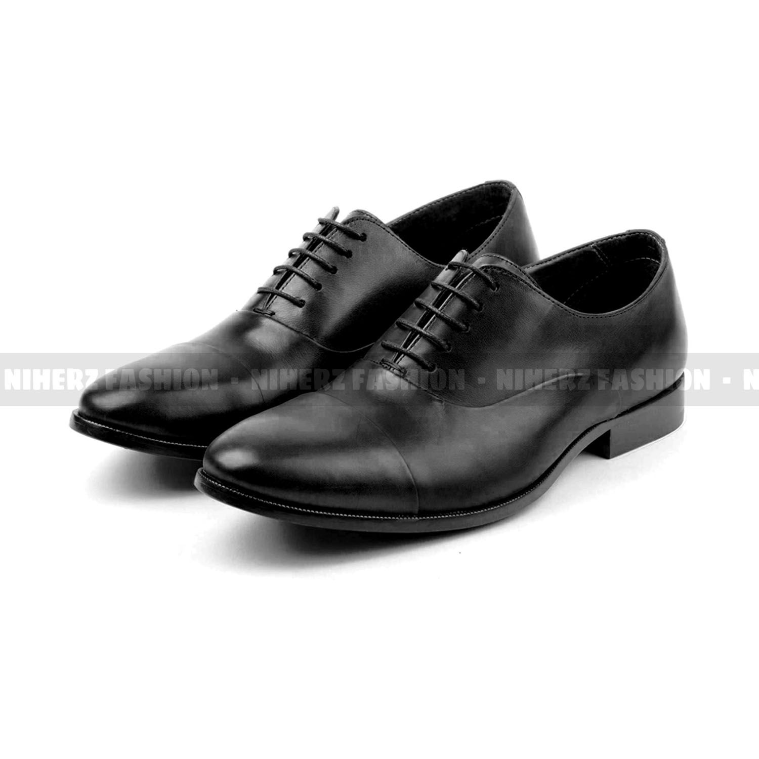 Luxurious Men'S Leather Formal Shoe Casual Slip On Lace Up Lightweight Driving Shoes (Socks Free) - Shoe