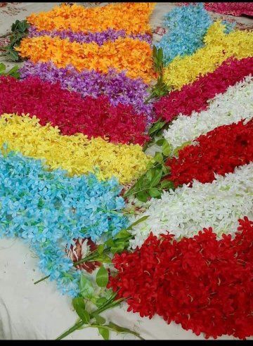 Artificial Hair Flower For Woman gajra flower hair bun