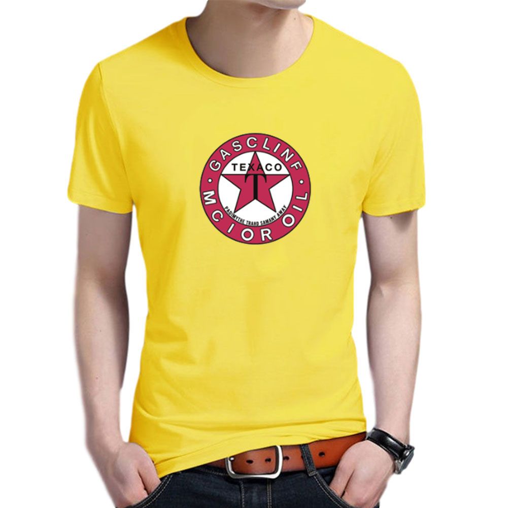 Yfashion Men Women Short Sleeve T Shirt Loose Round Collar Five Pointed Star Printing Tops