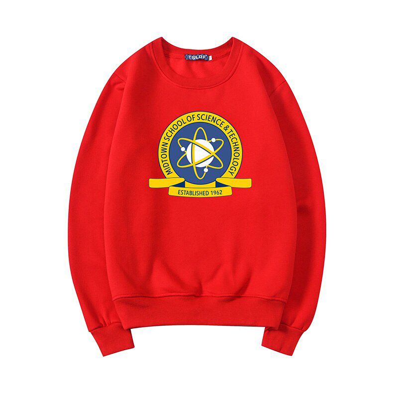 TOPESKO Tom Holland Men Women Hoodies Science Technology School Print Streetwear Homme Unisex Sweatshirt