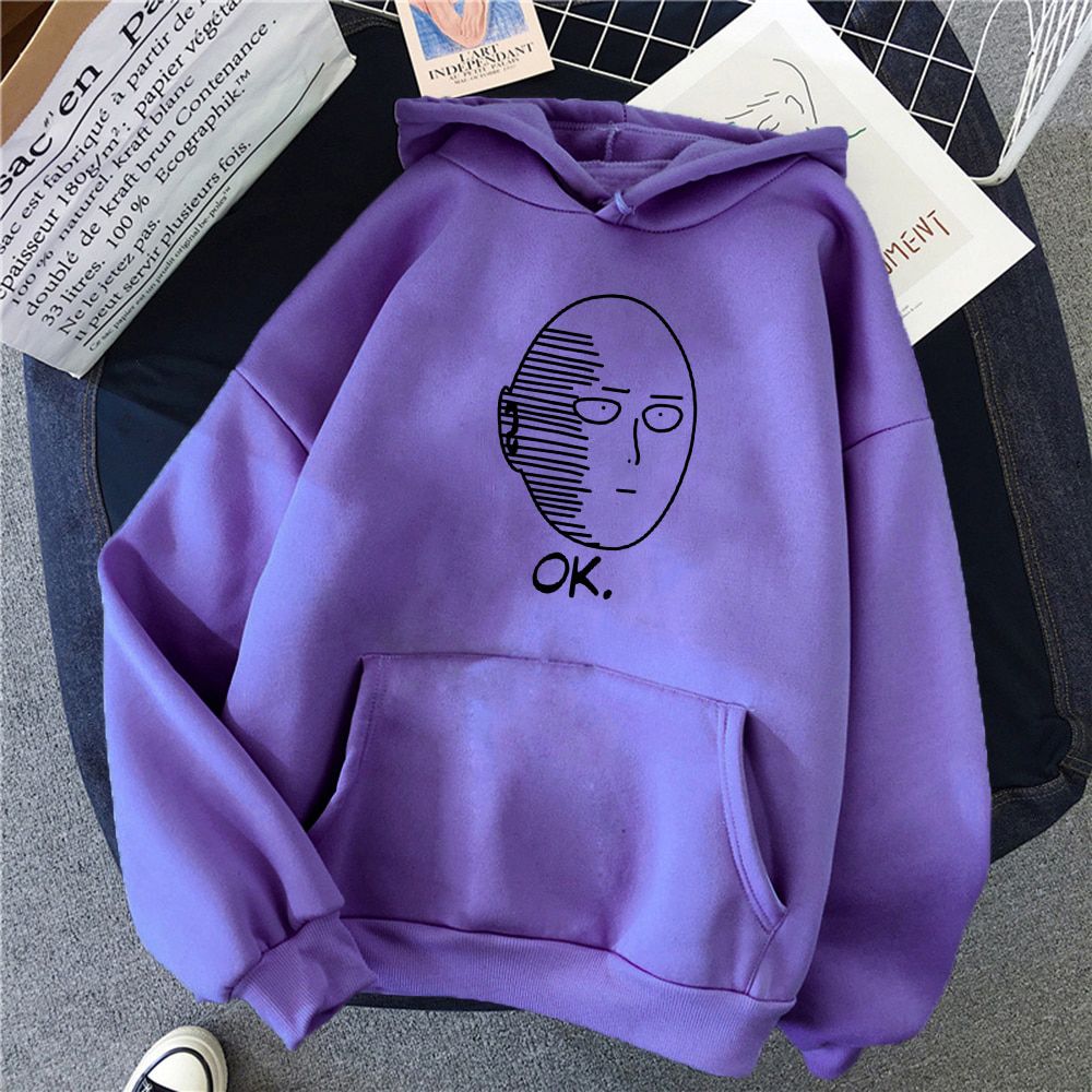 One Punch Anime Hoodie Men Autumn Fleece Tracksuit Male Streetwear Clothes Fashion Mens Pullover Warm Sweatshirt Outerwear
