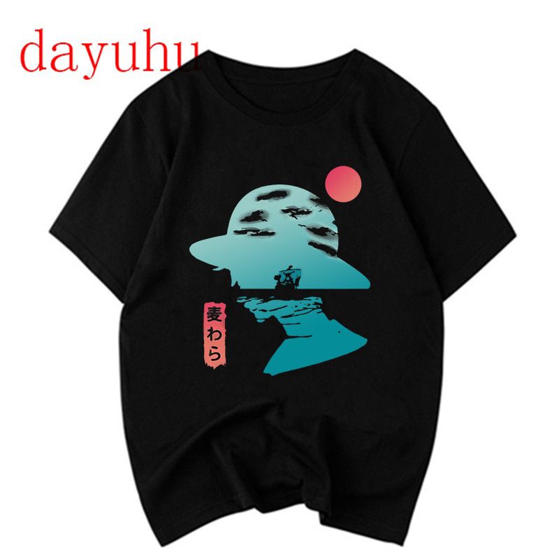 Japanese Anime One Piece Graphic Tees Men Kawaii Zoro Luffy T Shirt Summer Top Harajuku Hop Uni Tshirt Male T-shirt Manga