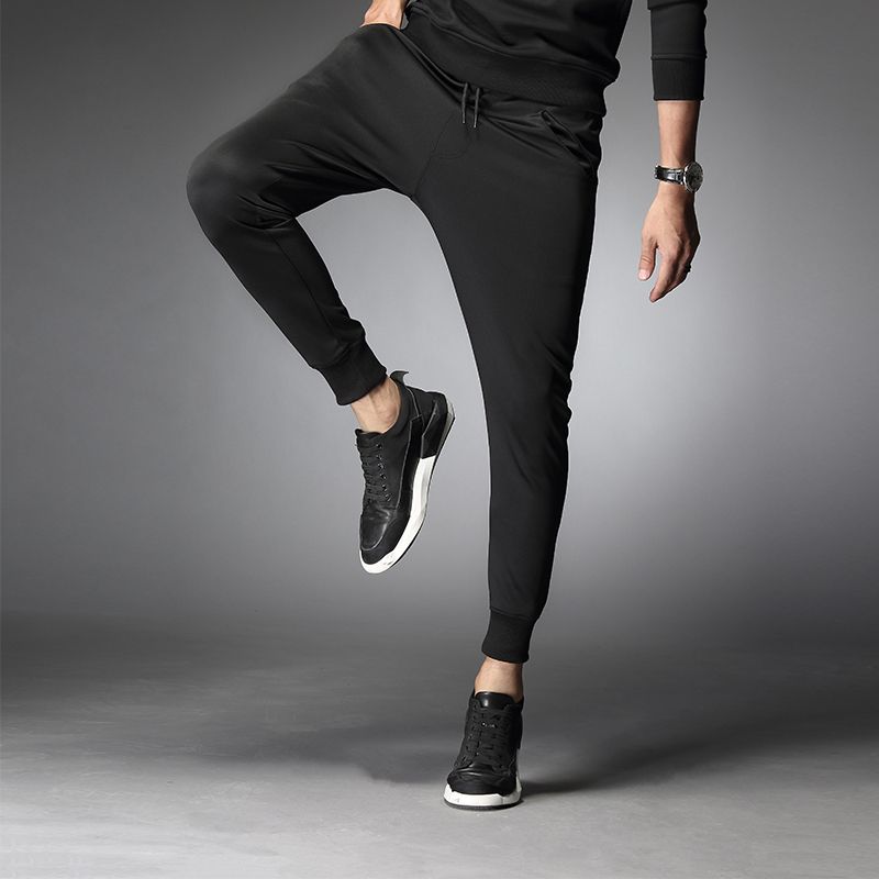 black Cotton Slim Fit trouser for men - Sekh Sadi