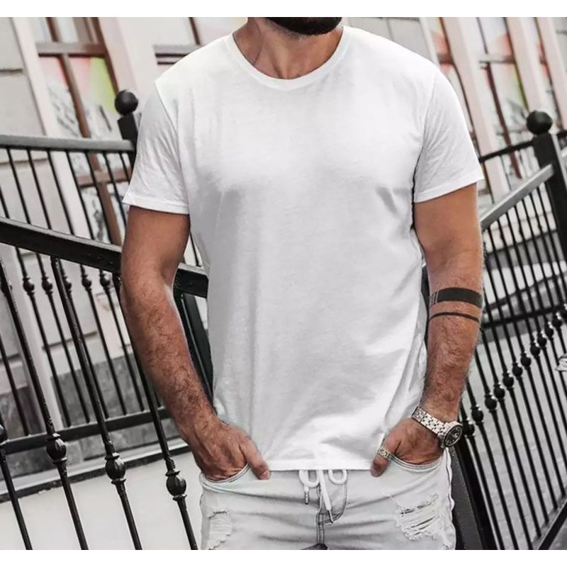 Men's Summer Wearable Black & White Color T-Shirts
