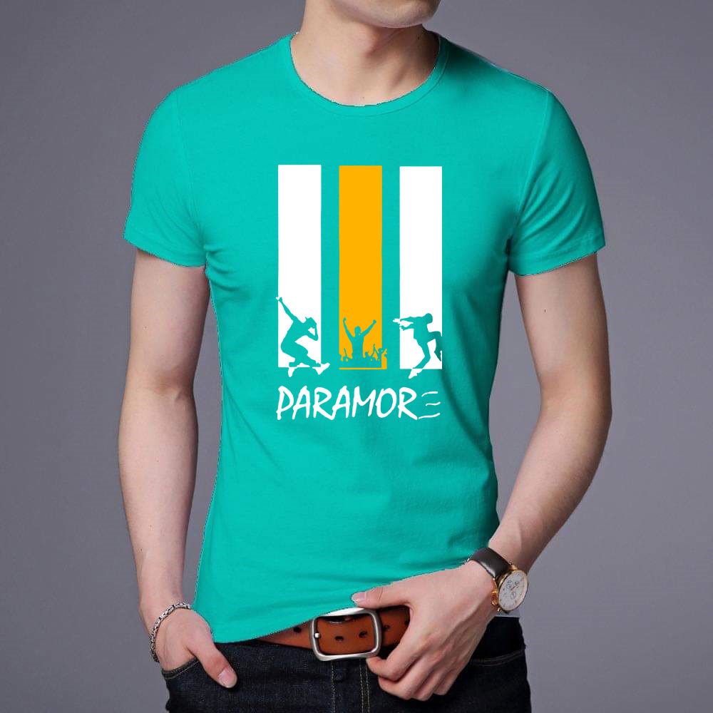 Daraj for men exclusive desigmn paramore desigmn t shirtstylis and fashionabletotchtchtal color cotton Half Half T shirt