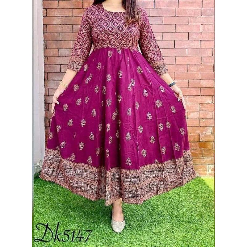 New Exclusive designed Gown 1piece long kurti different koti, Gown long kurti For Stylish Women / Girls -  Kurti