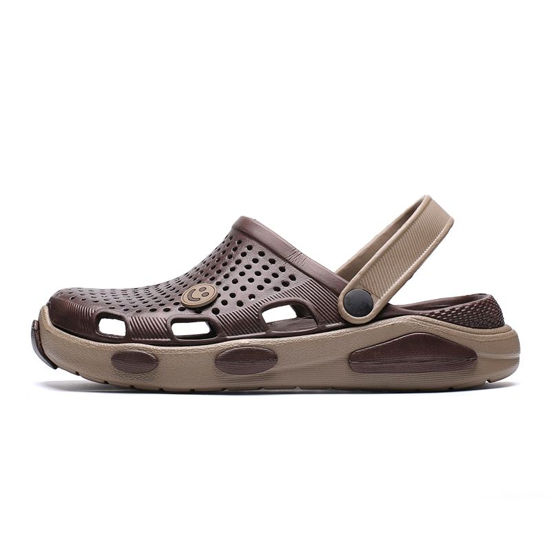New Summer Sandals Men Casual Shoes Mules Clogs Breathable Beach Slippers Casual Male Water Hollow Jelly Chaussure Homme