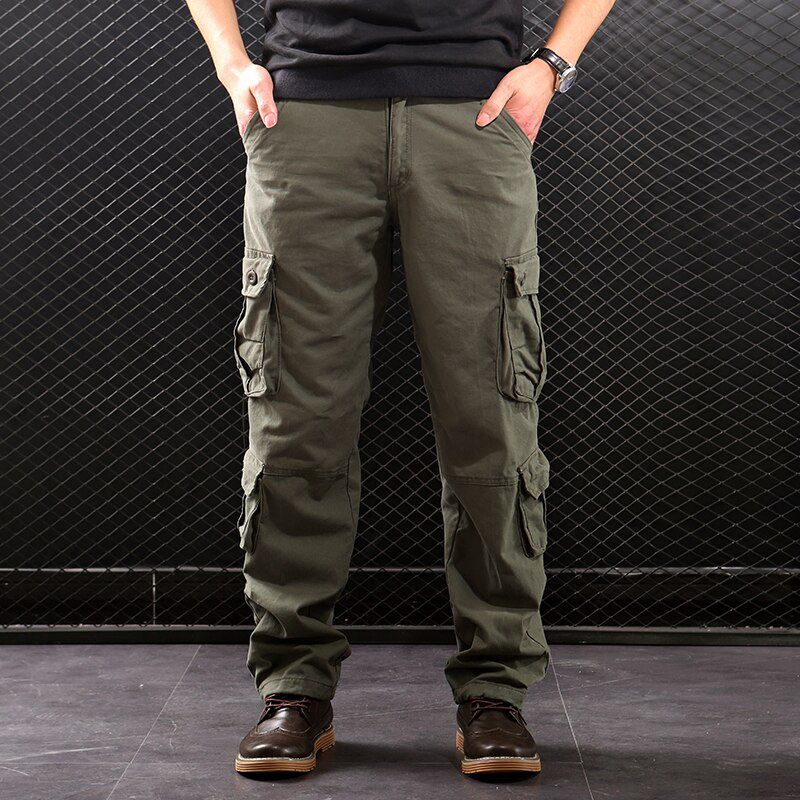 Men's Pants Cotton  Cargo CPants Multicket Hop Joggers Streetwear Overalls   Trousers 44