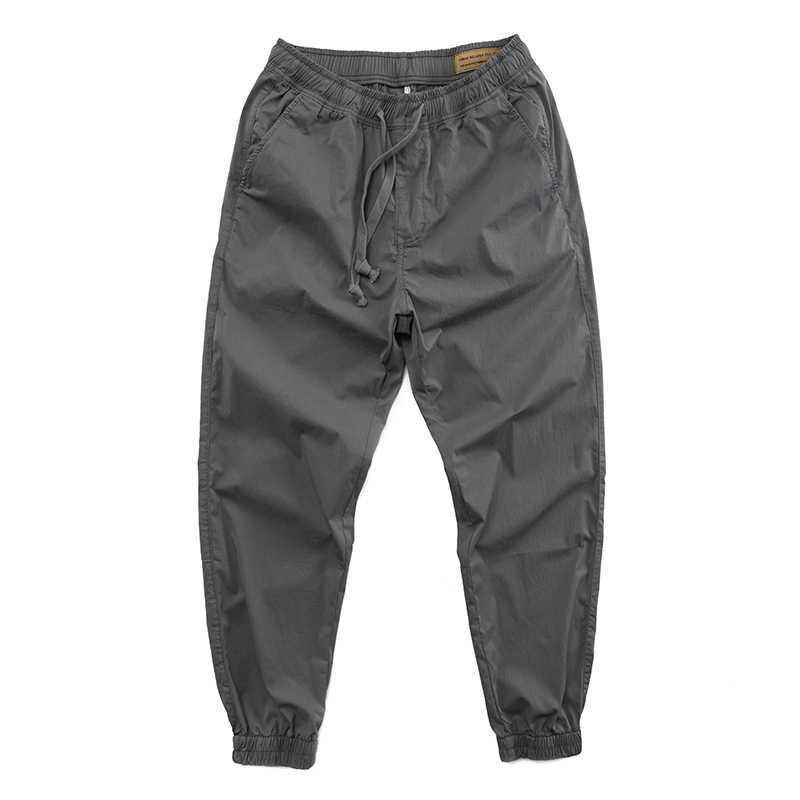 Men's Korean Style Skateboard Pants Male Breathable Casual Sweatpants Pockets Elastic Waist Slim Fit Stretch Sports Trousers