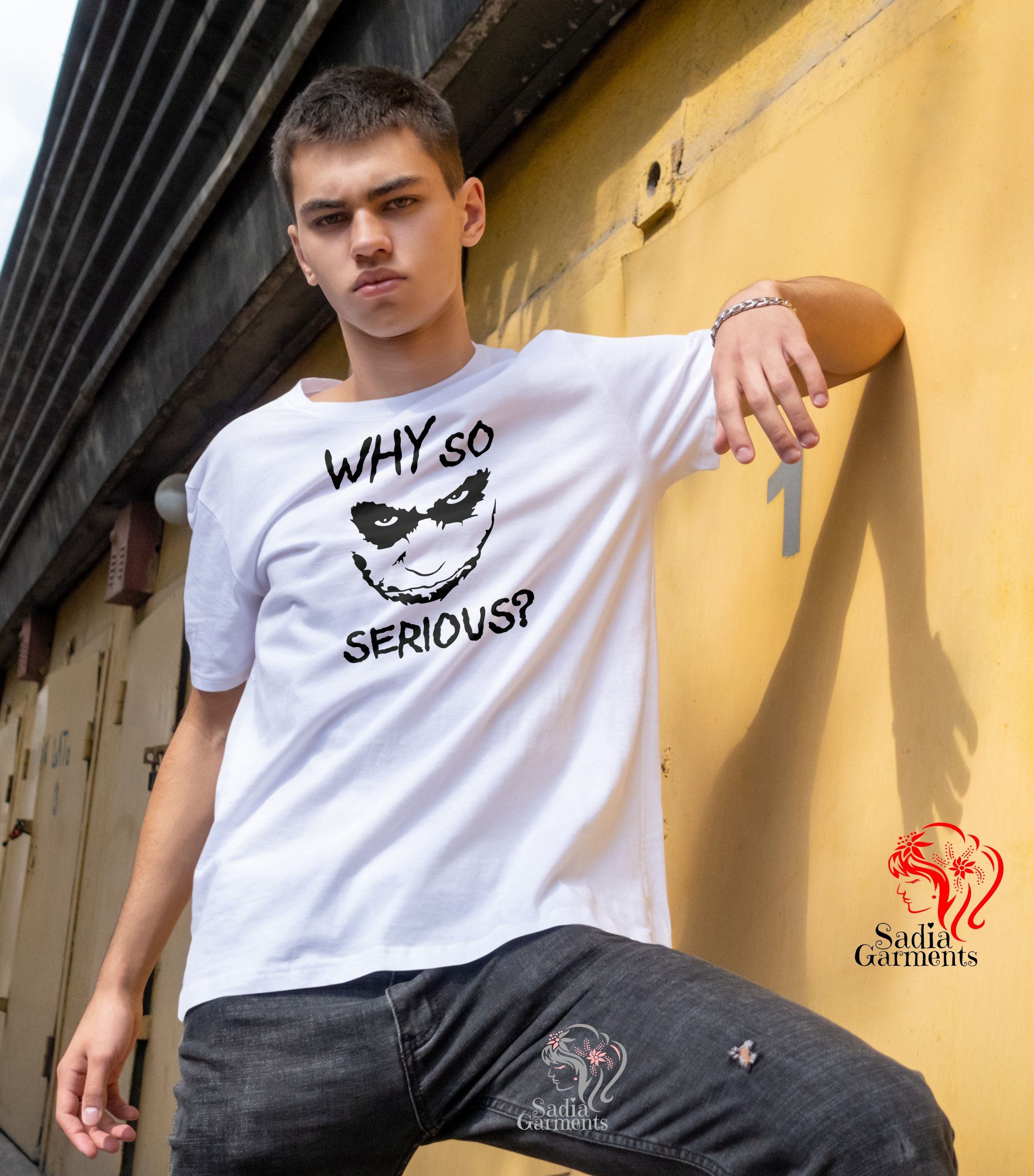 why so serious fashionable short sleeve tshirt