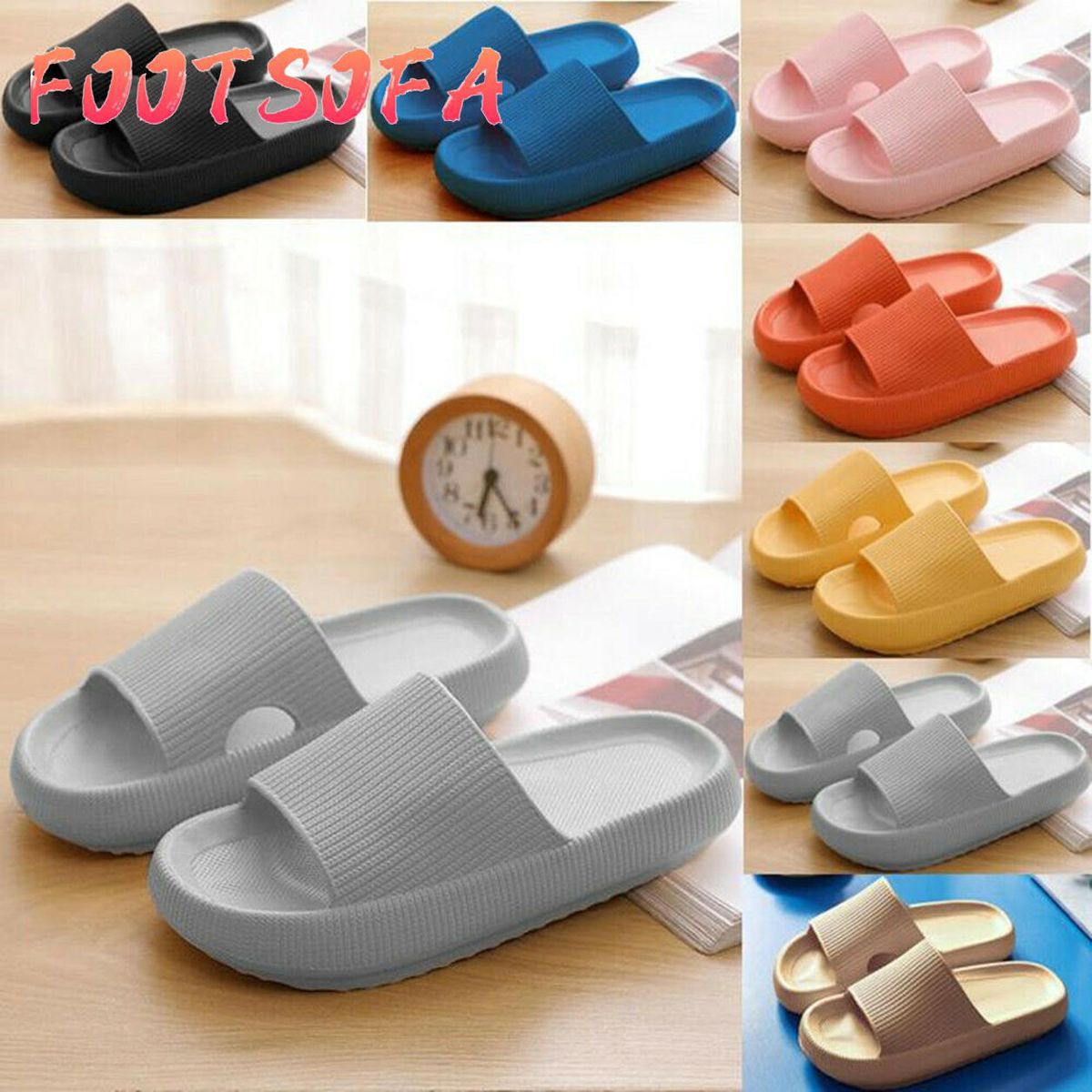 Sandals Ultra-Soft Slippers Extra Soft Cloud Shoes Anti-Slip