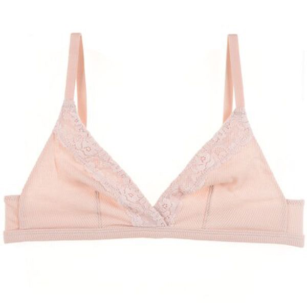 European and American healthy, , thin, small chest bralette underwear without steel ring, pure cotton and large chest