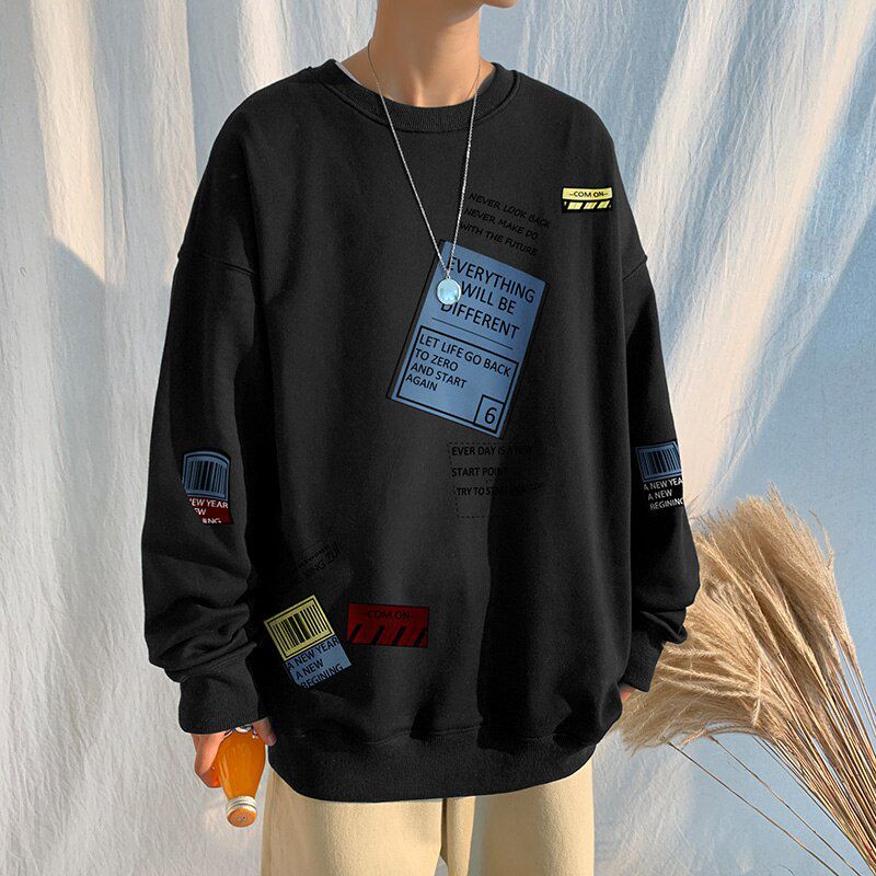 Autumn Spring Hoodies Sweatshirt Men's We Loose  Hop Punk Pullover Streetwear Casual Fashion Clothes OVERSize 5XL