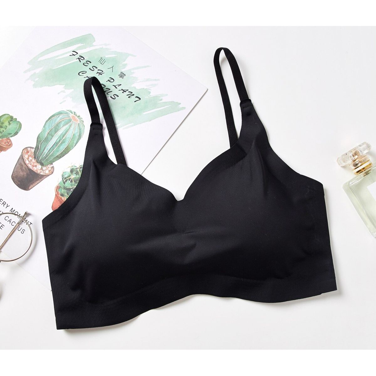One piece push up bra wireless no ring adjustable back buckle sling bras for women modis bralette lingerie comfortable