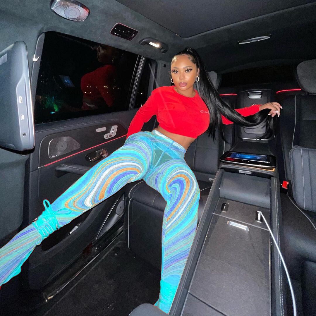 Mesh Print Foot Pants Women Medium Waist Skinny Body-shaping Leggings Fashion High Street Female Trousers Hot