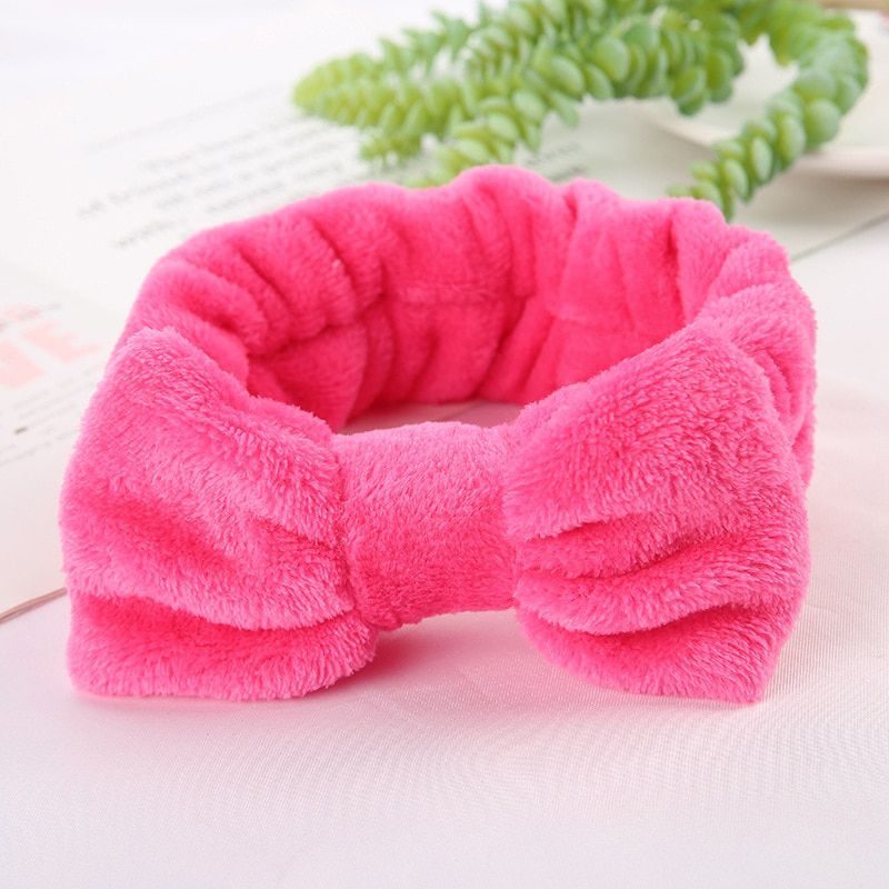 Absorbent Towel Turban Hat Fashion Women Coral Fleece Shower Cap Bowknot Quick-drying Turban Sleeping Cap