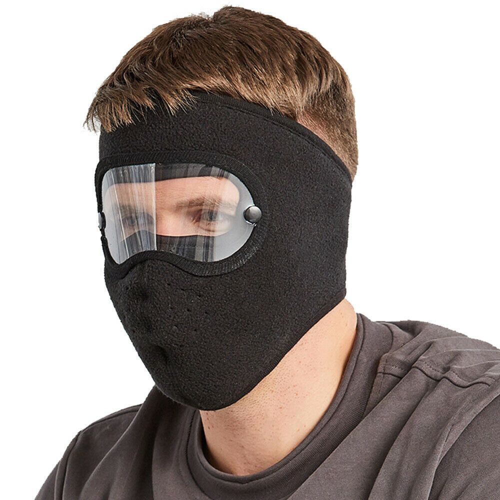 Mens Womens Fleece Warm Winter Face + s Ski Windbreak Skull Caps Outdoor Windproof Cap Beanies