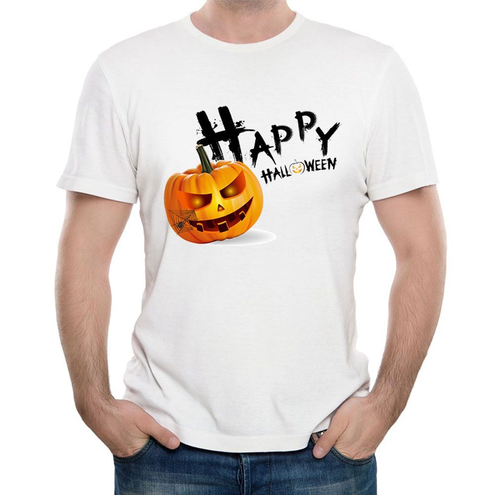 Happy Halloween Poly-Cotton T-shirt For Men