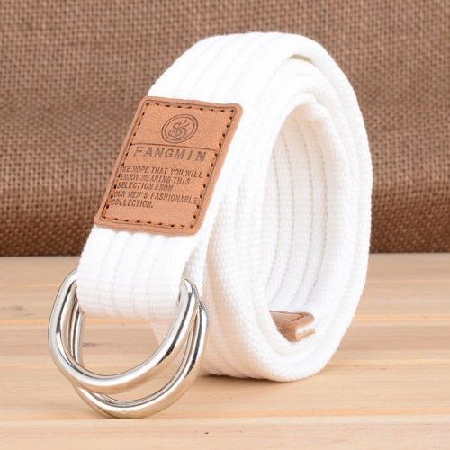 Hot Belt Men Fashion Canvas Belt Students Casual Style Bicyclic Buckle Belts For Woman Mens Belt For Jeans Unisex