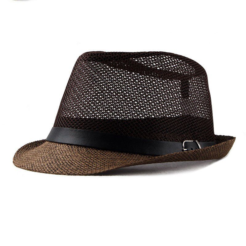2019 Fashion Straw Fedoras Hollow Top Jazz Hat Spring Summer Bowler Cap Classic Version Hats Casual Hat For Men Women