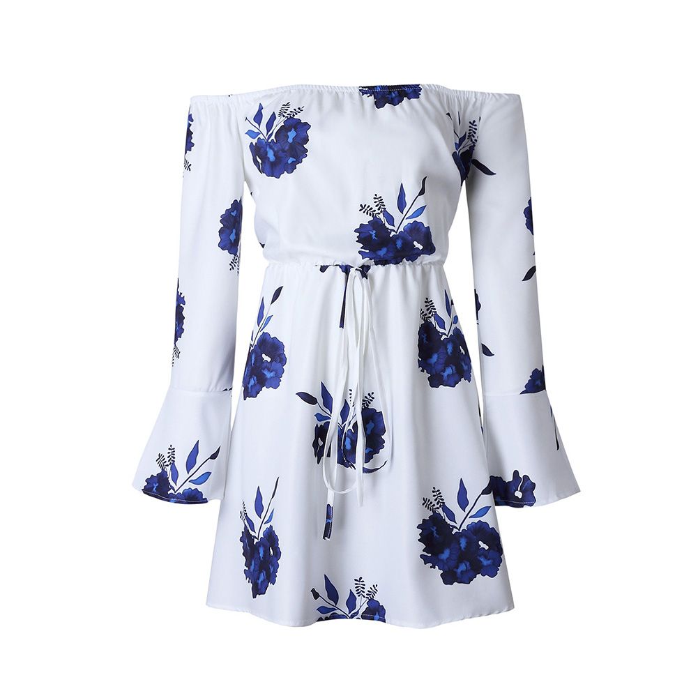 Women Long Sleeve Drawstring Mini Dress